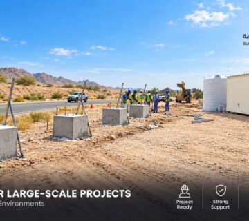 Suhul Al Sharq concrete PVC hoarding UAE