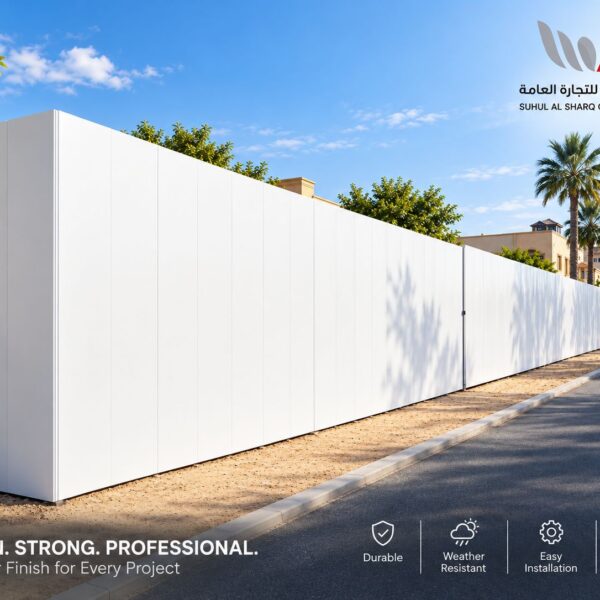 PVC hoarding gates compatible with temporary fencing systems