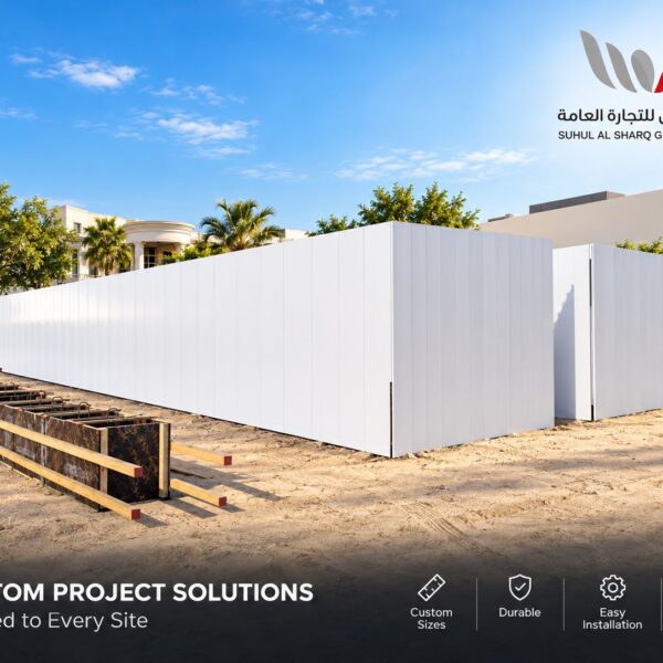 PVC hoarding panels supplier UAE heights 2 4m and 3 0m