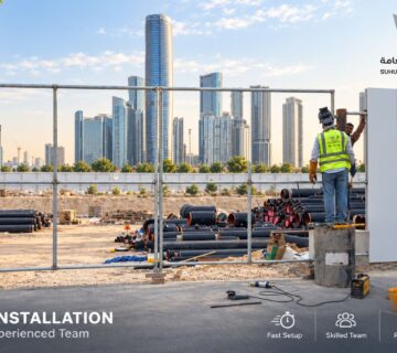 Suhul Al Sharq supports PVC hoarding UAE